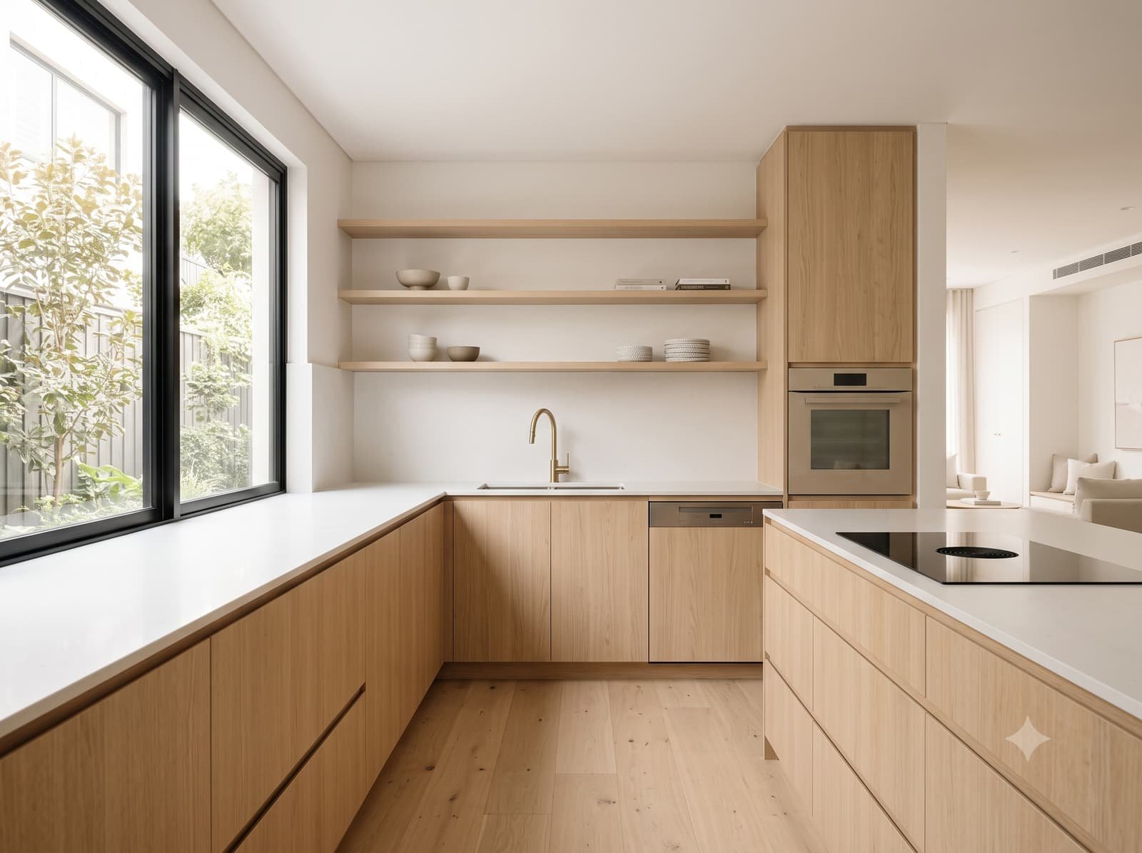 Light timber kitchen