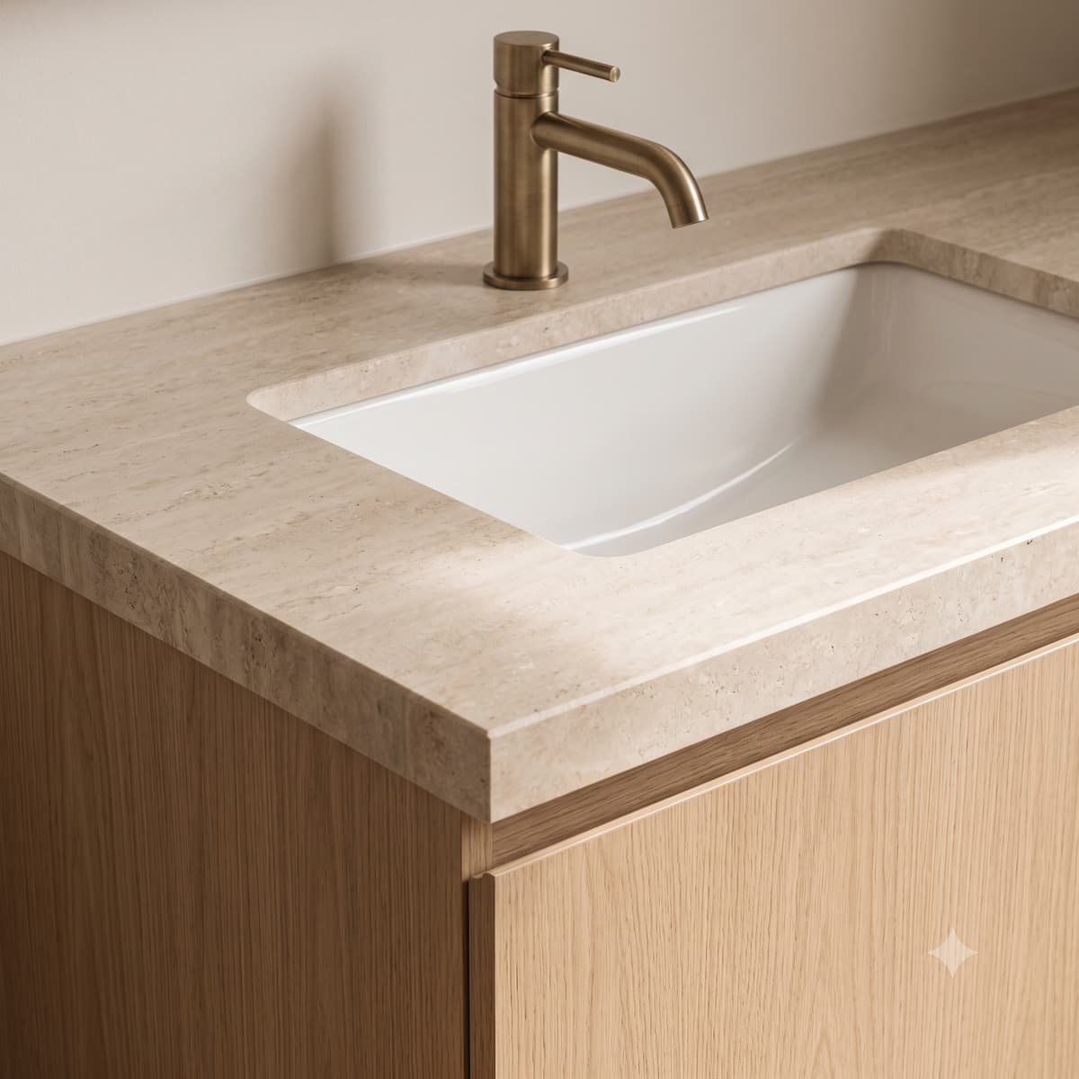 Stone vanity detail